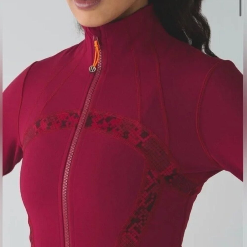 Lululemon Red Snake Define Jacket